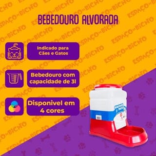 Bebedouro Automático 3 Litros Alvorada 