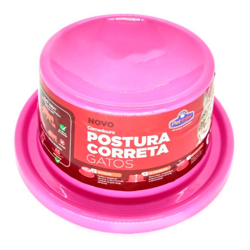 Comedouro Elevado Para Gatos Postura Correta