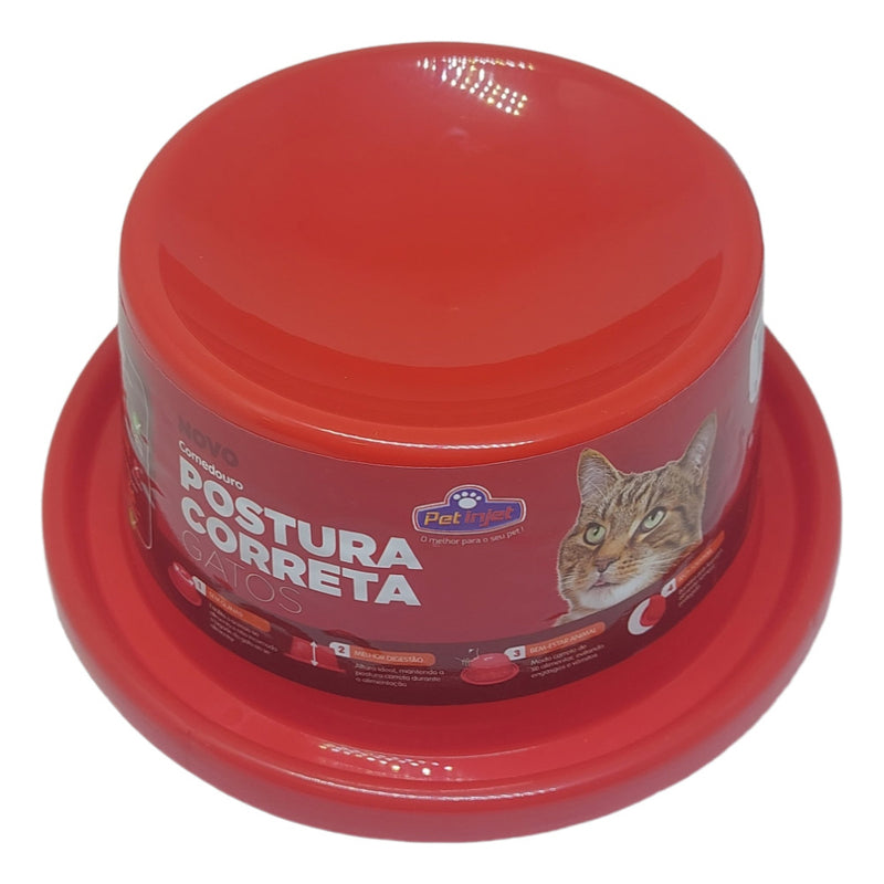 Comedouro Elevado Para Gatos Postura Correta