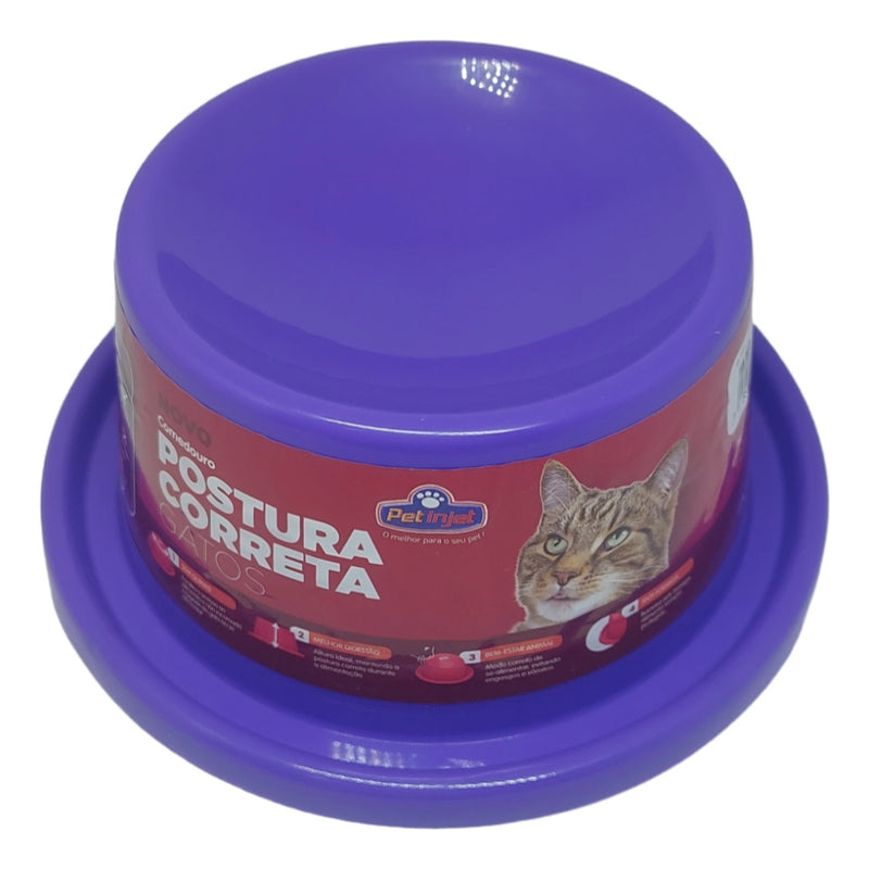 Comedouro Elevado Para Gatos Postura Correta