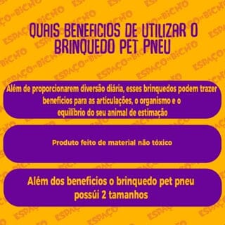 Brinquedo Pet para Cachorro Mordedor Pneu de Borracha Resistente Espaço de Bicho 