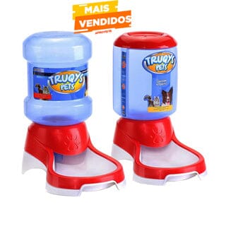 Kit Comedouro e Bebedouro Automático Água 2L e Ração 1Kg TRUQYS PET 