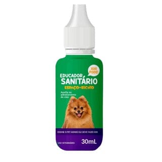 Tapete Higiênico Espaço De Bicho 30unid. 80x60cm Aroma Lavanda + Kit Adestrador Espaço de Bicho Xixi Stop + Xixi Aqui Espaço de Bicho 