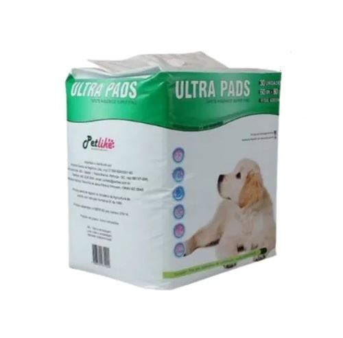 Tapete Fralda Higiênica Ultra Pads 60x80cm 30 un Espaço de Bicho 